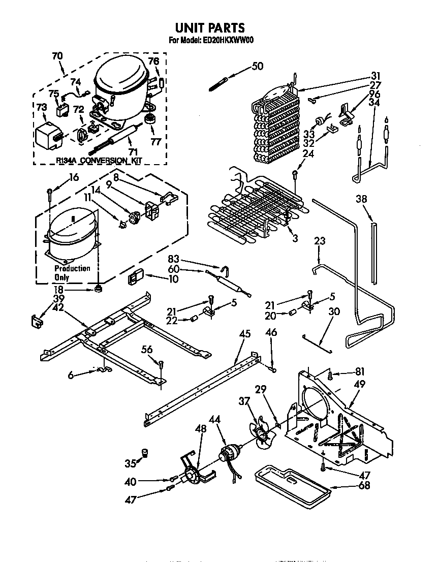 Whirlpool ED20HKXWW00 unit diagram