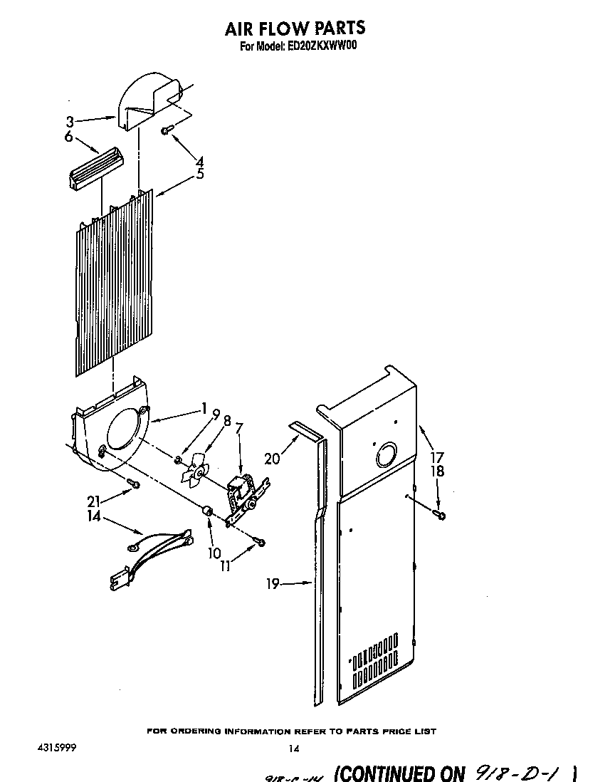 Whirlpool ED20ZKXWG00 air flow diagram