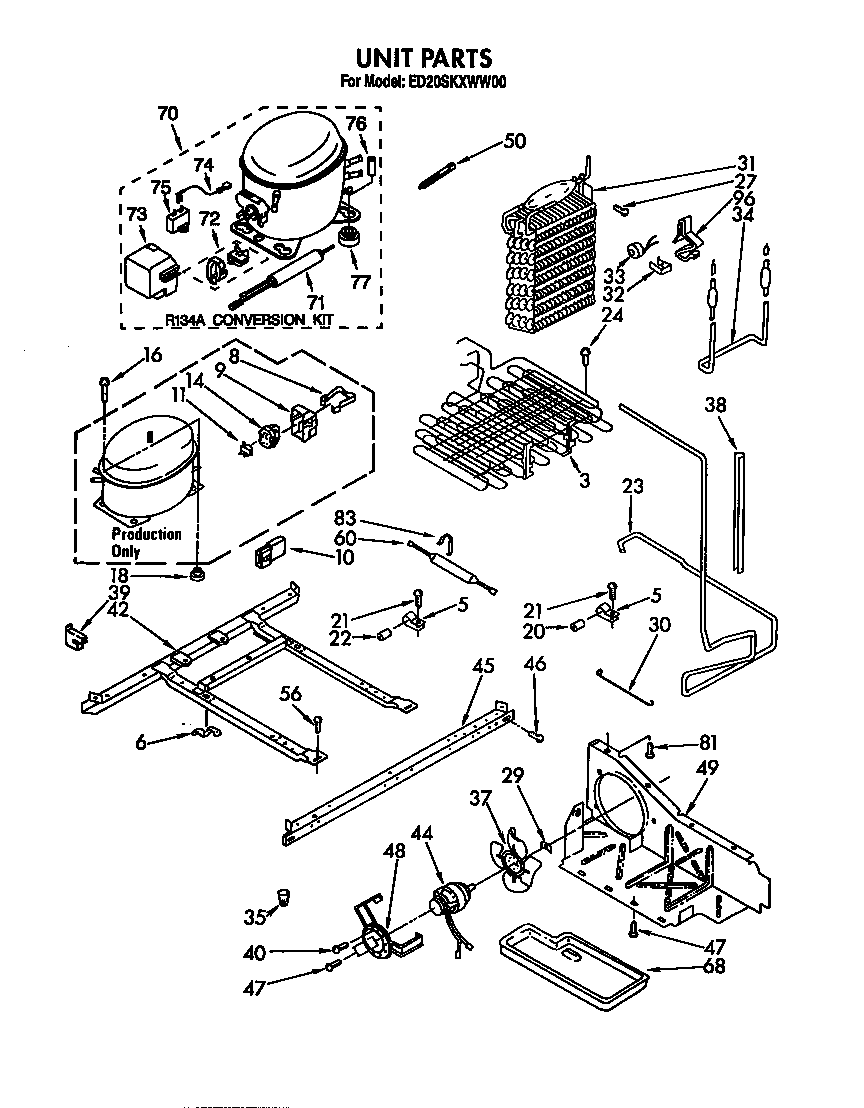 Whirlpool ED20SKXWW00 unit diagram