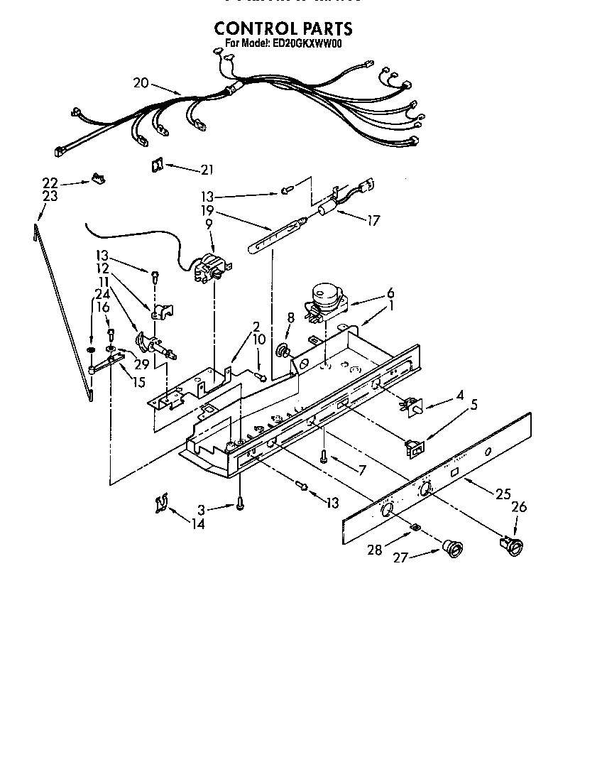 Whirlpool ED20GKXWN00 control diagram