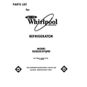 Whirlpool ED20ZKXXW00 front cover diagram