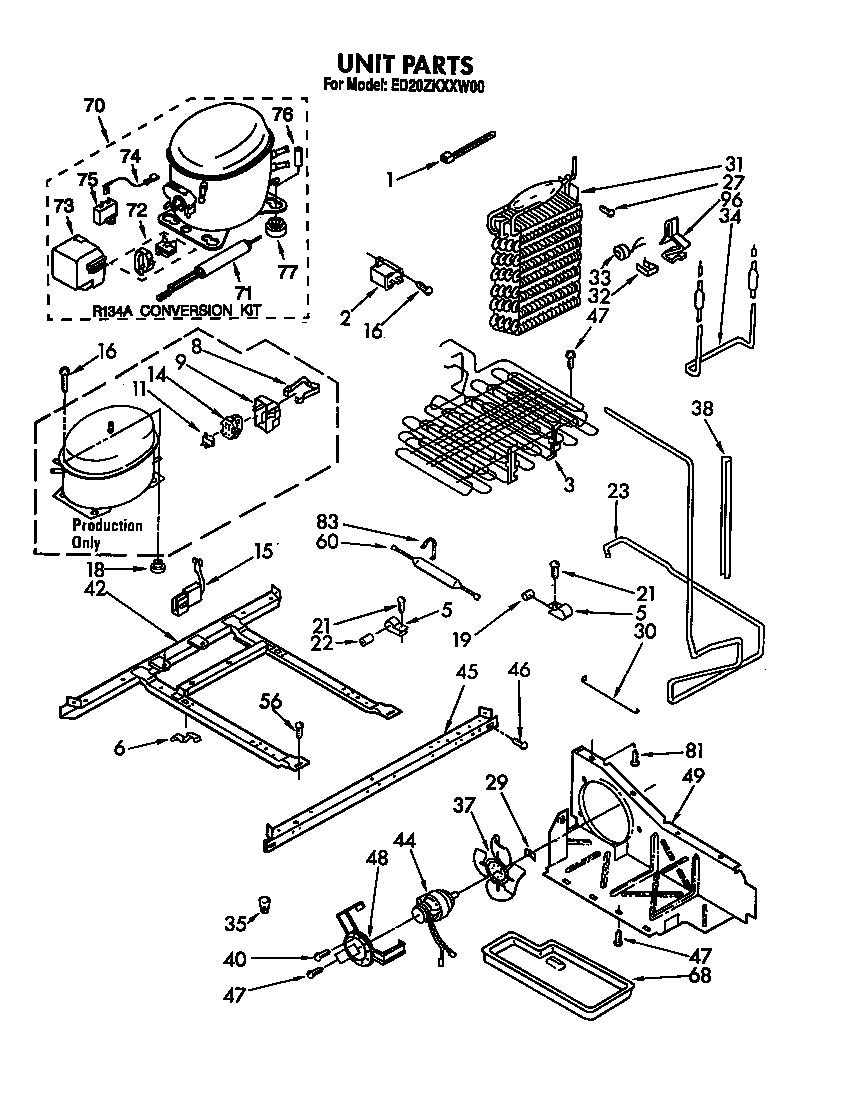 Whirlpool ED20ZKXXG00 unit diagram