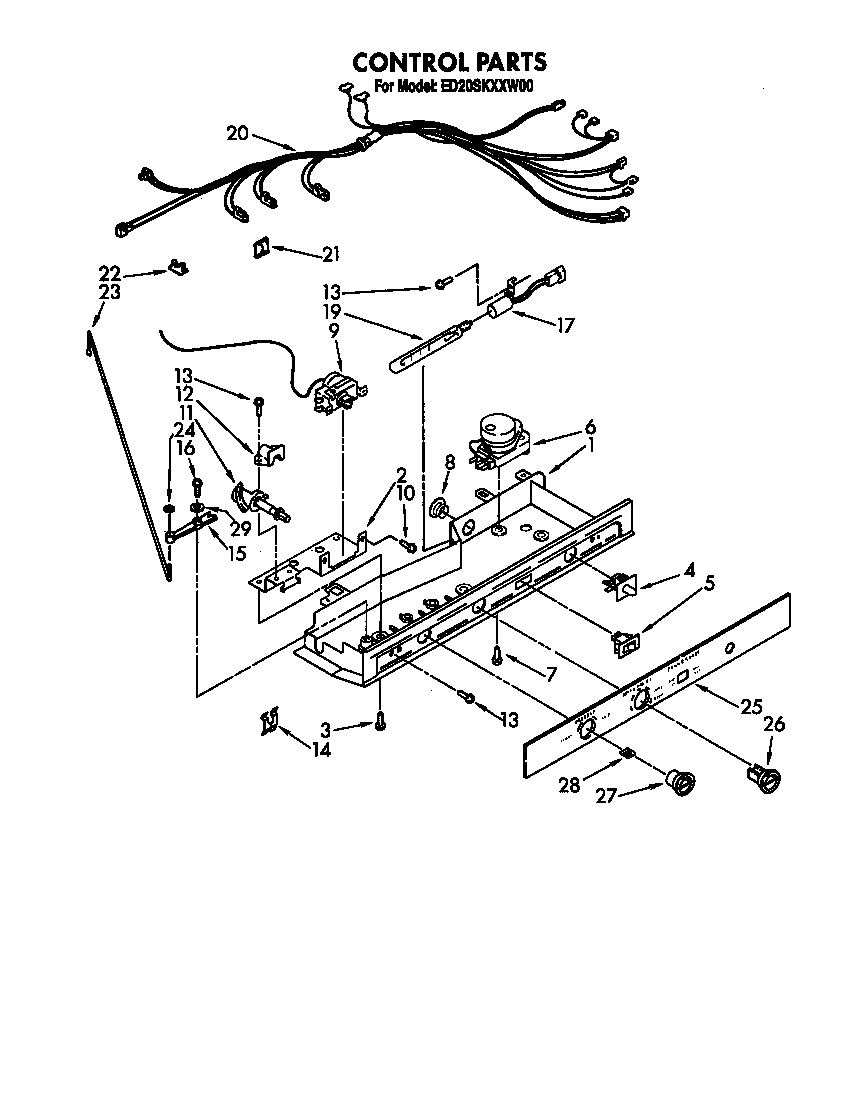 Whirlpool ED20SKXXW00 control diagram