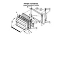 Whirlpool ET14JMXXW00 freezer door diagram