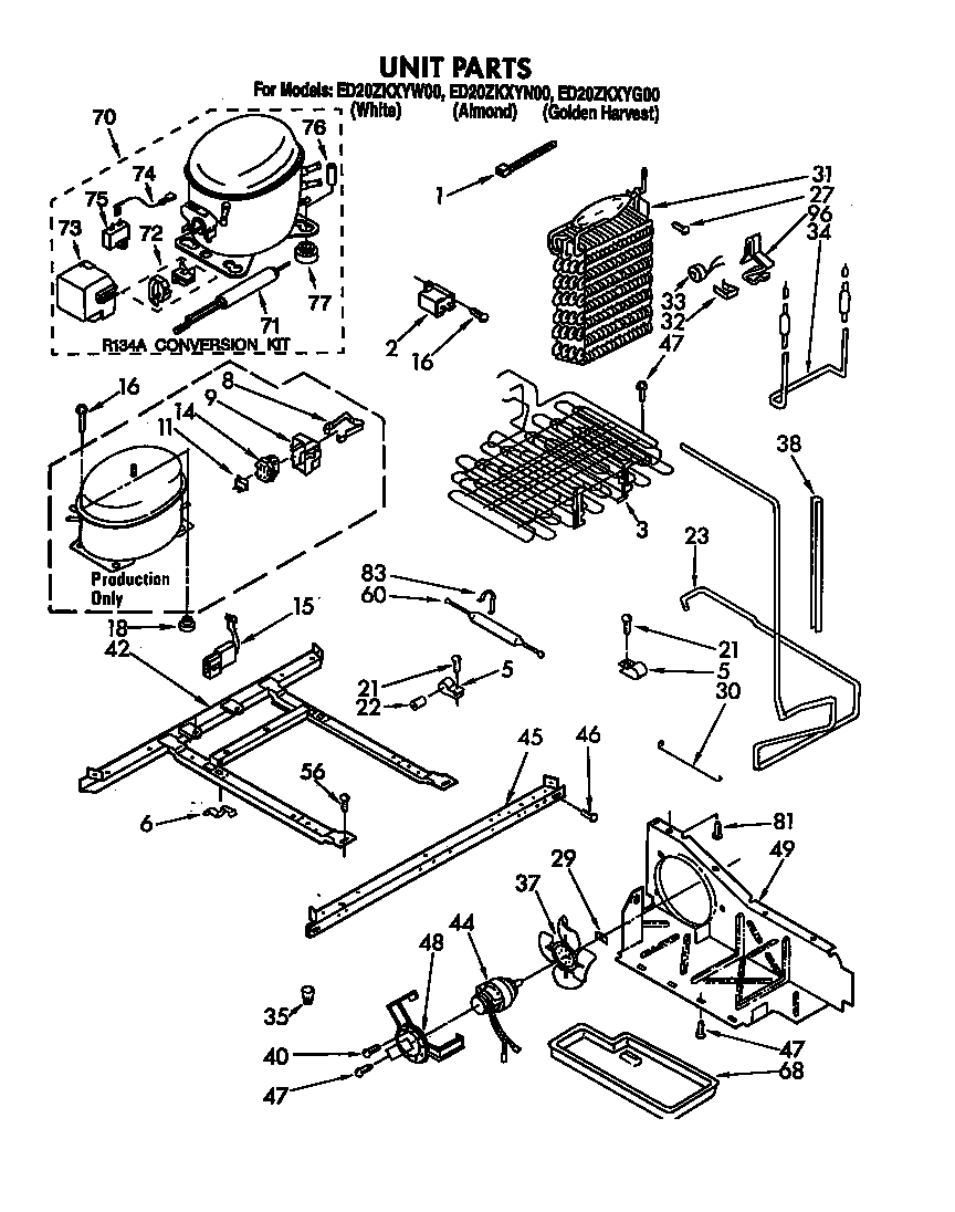 Whirlpool ED20ZKXYW00 unit diagram