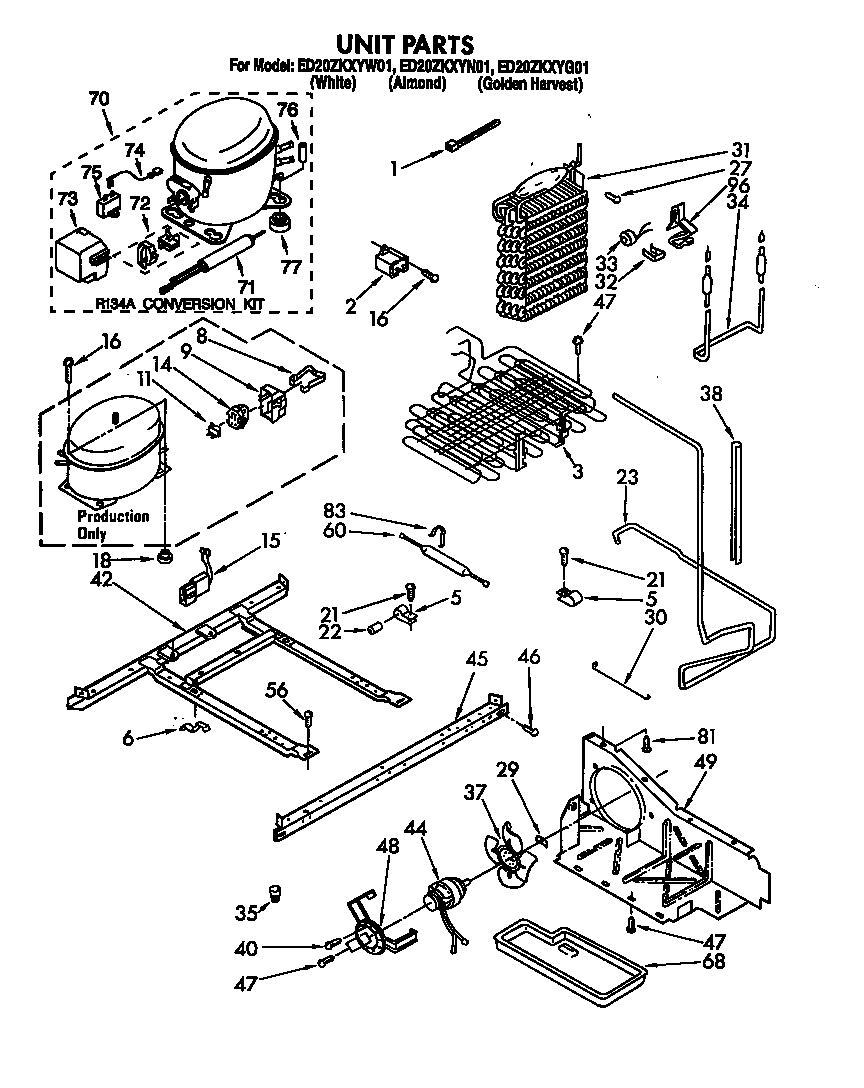 Whirlpool ED20ZKXYW01 unit diagram