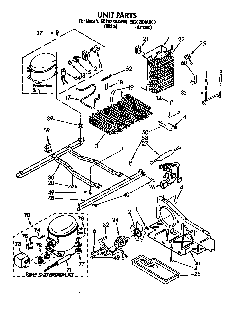 Whirlpool ED20ZKXAN00 unit diagram