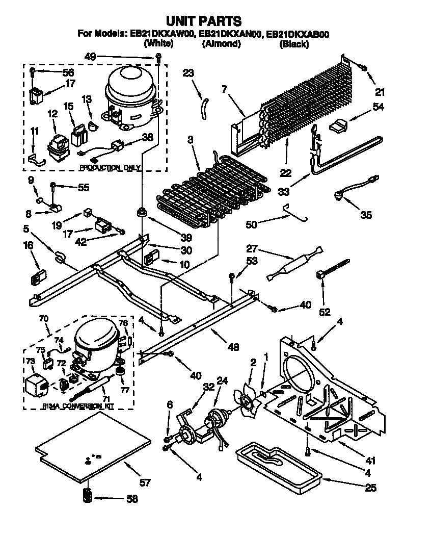 Whirlpool EB21DKXAB00 unit diagram