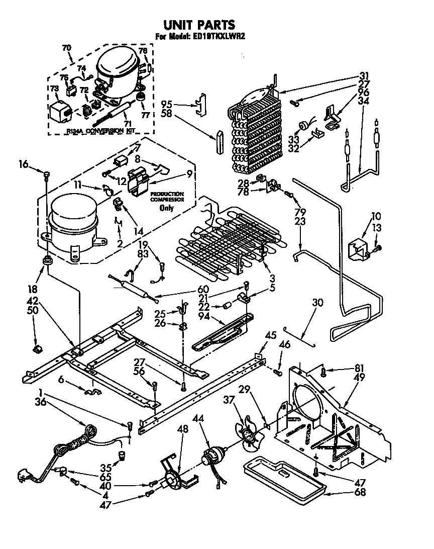 Whirlpool ED19TKXLWR2 unit diagram
