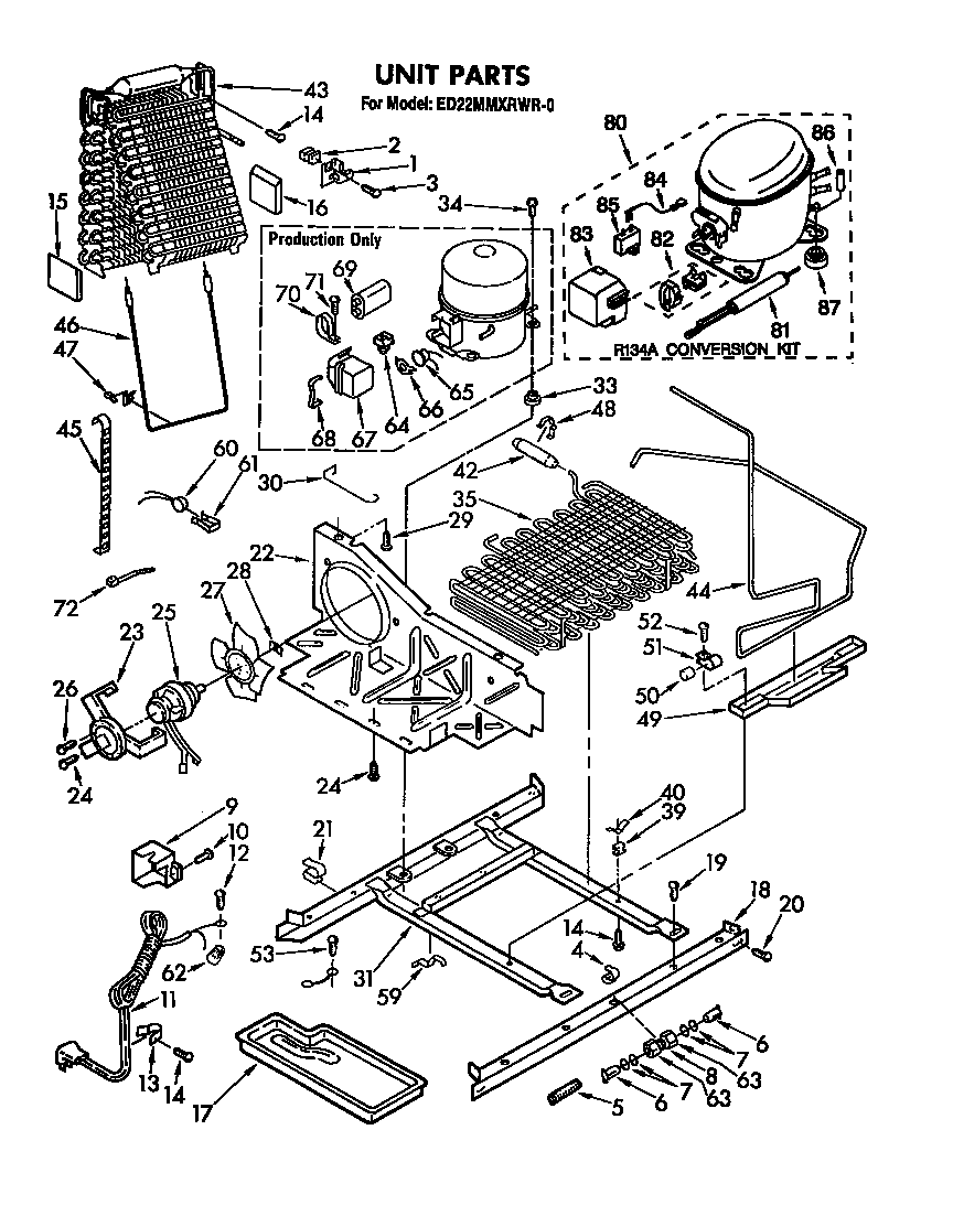Whirlpool ED22MMXRWR0 unit diagram