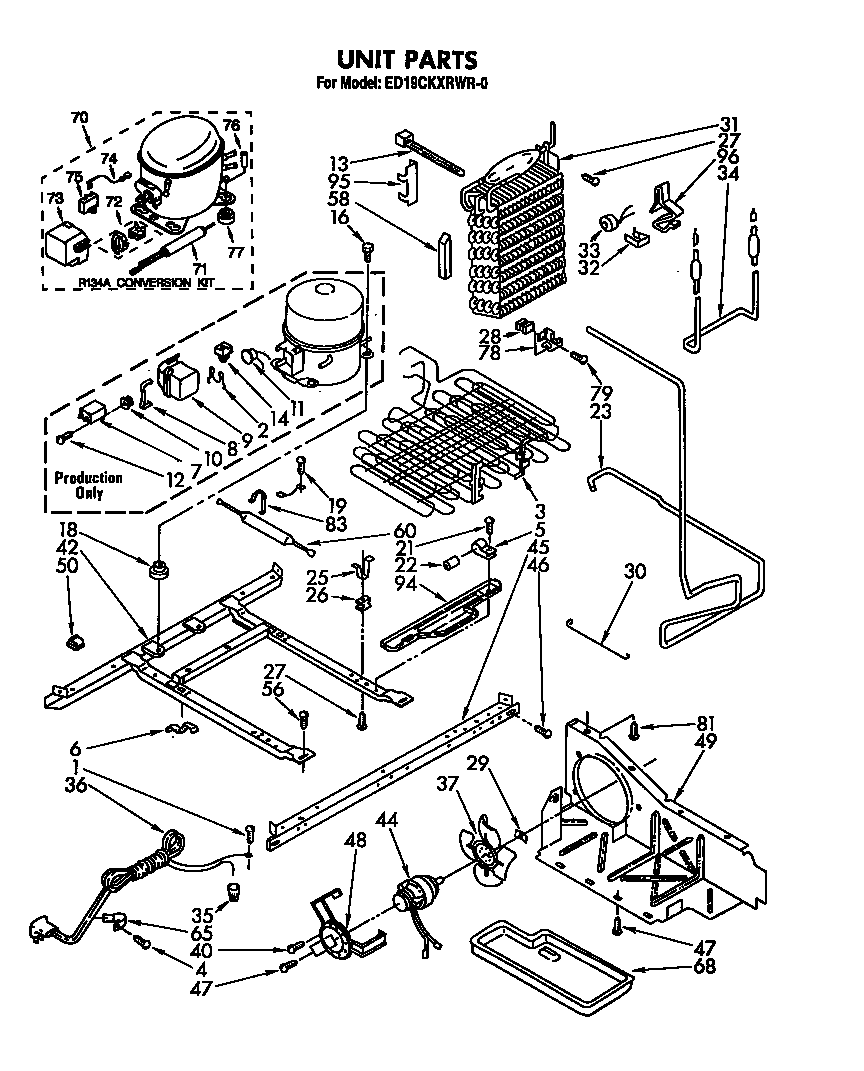 Whirlpool ED19CKXRWR0 unit diagram