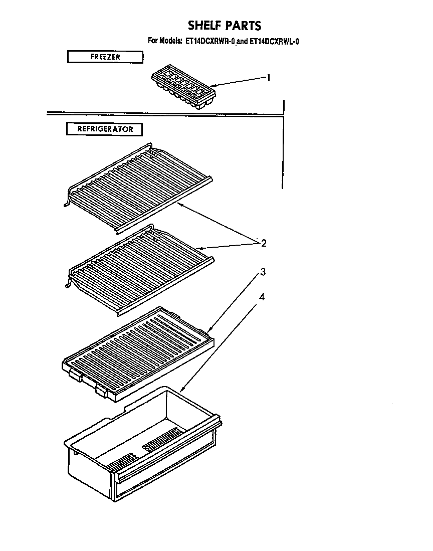 Whirlpool ET14DCXRWR0 shelf diagram
