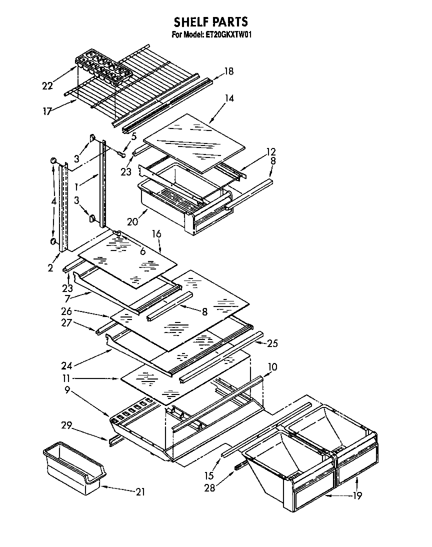 Whirlpool ET20GKXTG01 shelf diagram