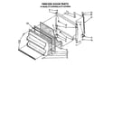 Whirlpool ET14JKYWN00 freezer door diagram