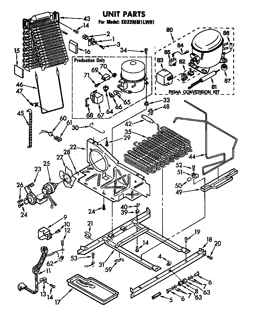 Whirlpool ED22MM1LWR1 unit diagram