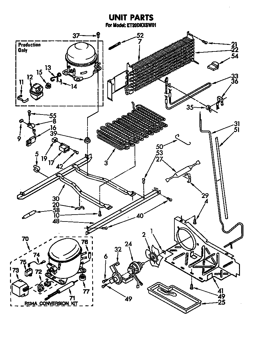 Whirlpool ET20DKXSW01 unit diagram