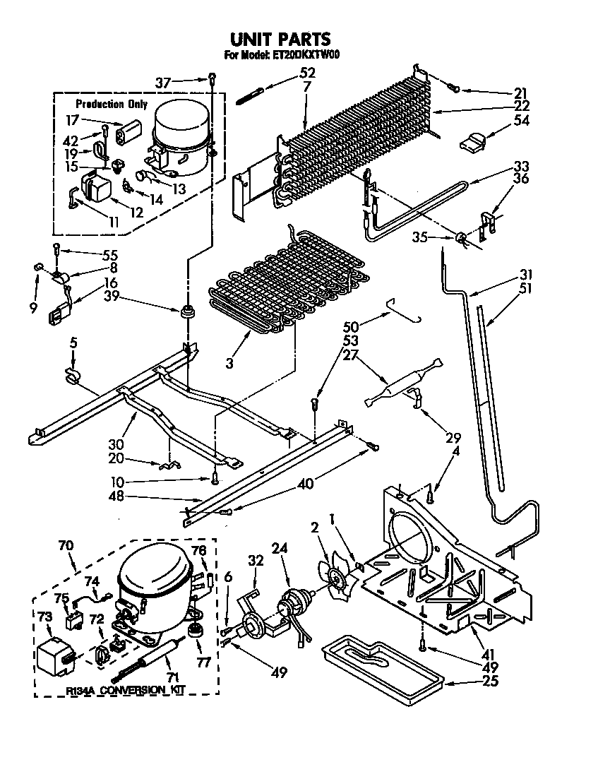 Whirlpool ET20DKXTG00 unit diagram