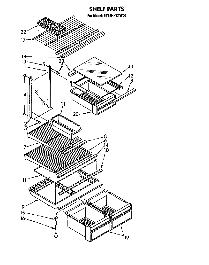 Whirlpool ET18HKXTG00 shelf diagram