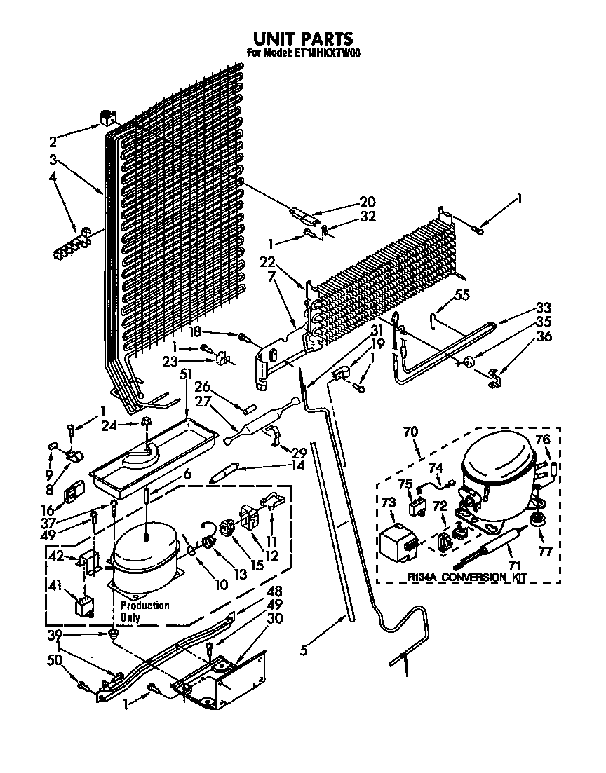 Whirlpool ET18HKXTG00 unit diagram