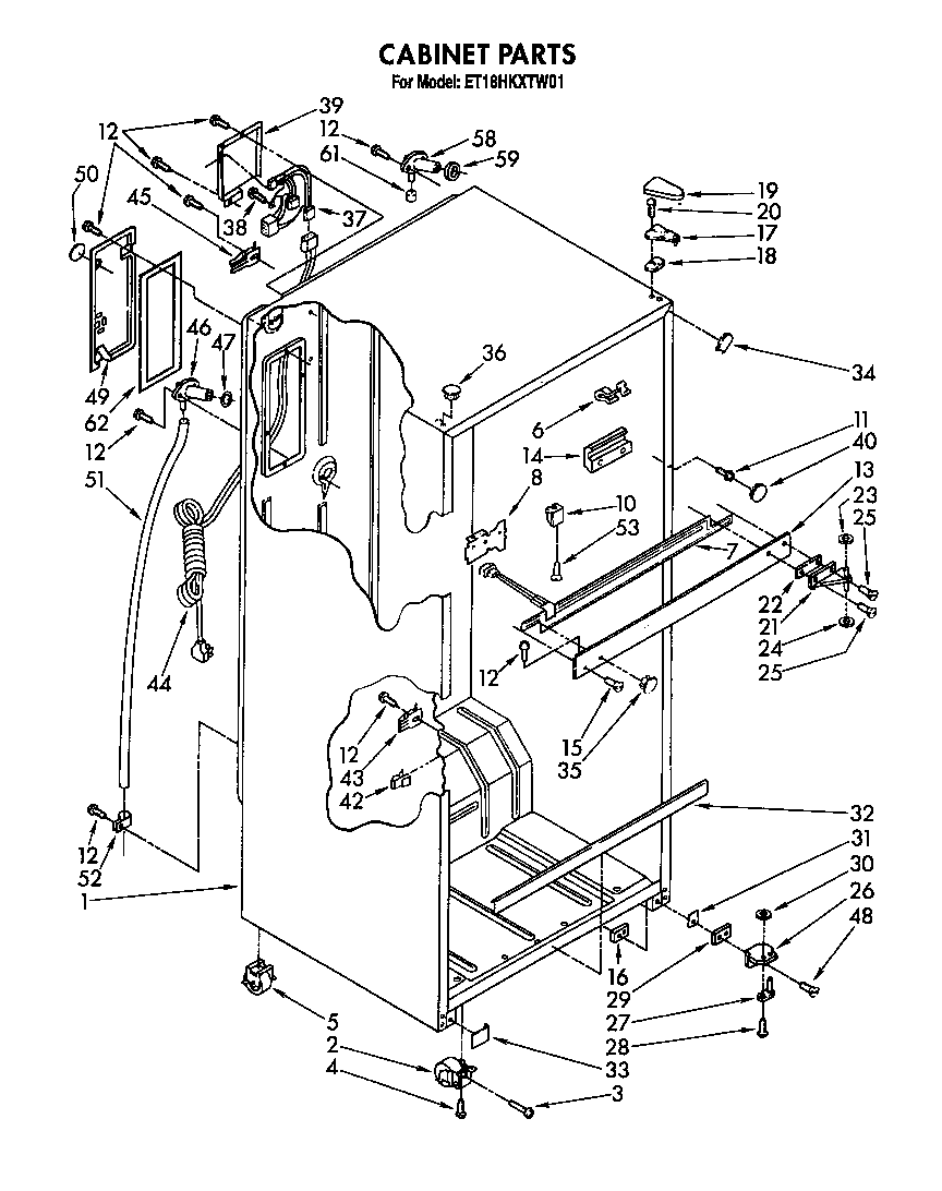 Whirlpool ET18HKXTM01 cabinet diagram