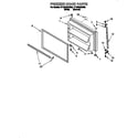 Roper RT18HDXDN03 freezer door diagram