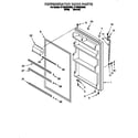 Roper RT18HDXDN03 refrigerator door diagram