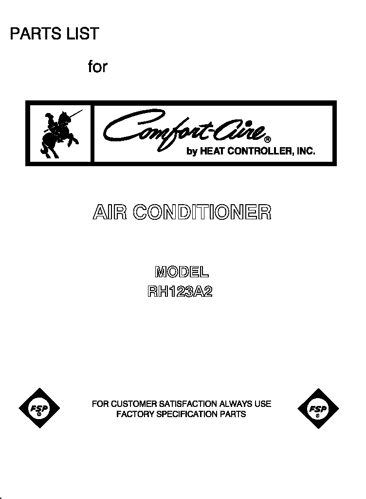 Whirlpool RH123A2 front cover diagram