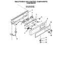 Whirlpool O53CAE1610 escutcheon and control components diagram