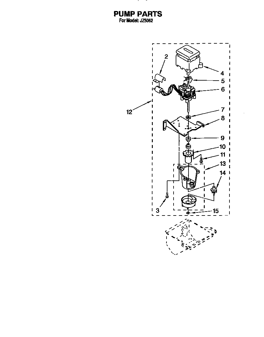 Whirlpool JZ5062 pump diagram