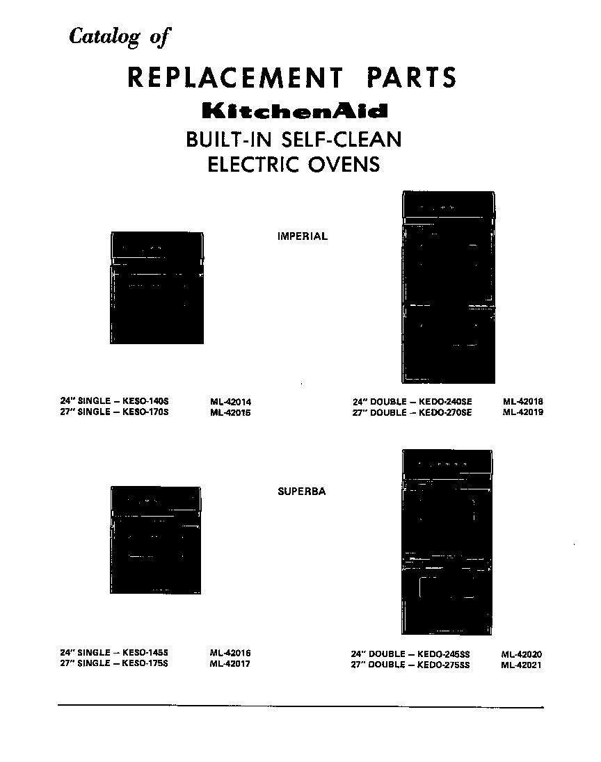 KitchenAid KEDO245 front cover diagram