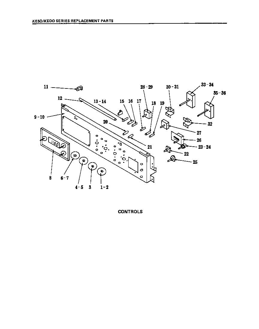 KitchenAid KEDO245 controls diagram