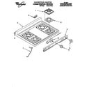 Whirlpool SF310PEAW1 cooktop diagram