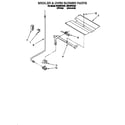 Whirlpool SF310PEAW1 broiler & oven burner diagram