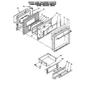 Whirlpool SF387PEYN5 door and drawer diagram