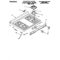 Whirlpool TGR61W2BN1 cooktop diagram