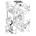 Whirlpool LGR4634DZ0 cabinet diagram