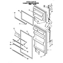 Whirlpool ET18HNXDN03 door diagram