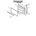 Whirlpool ET18ZKXDN02 freezer door diagram