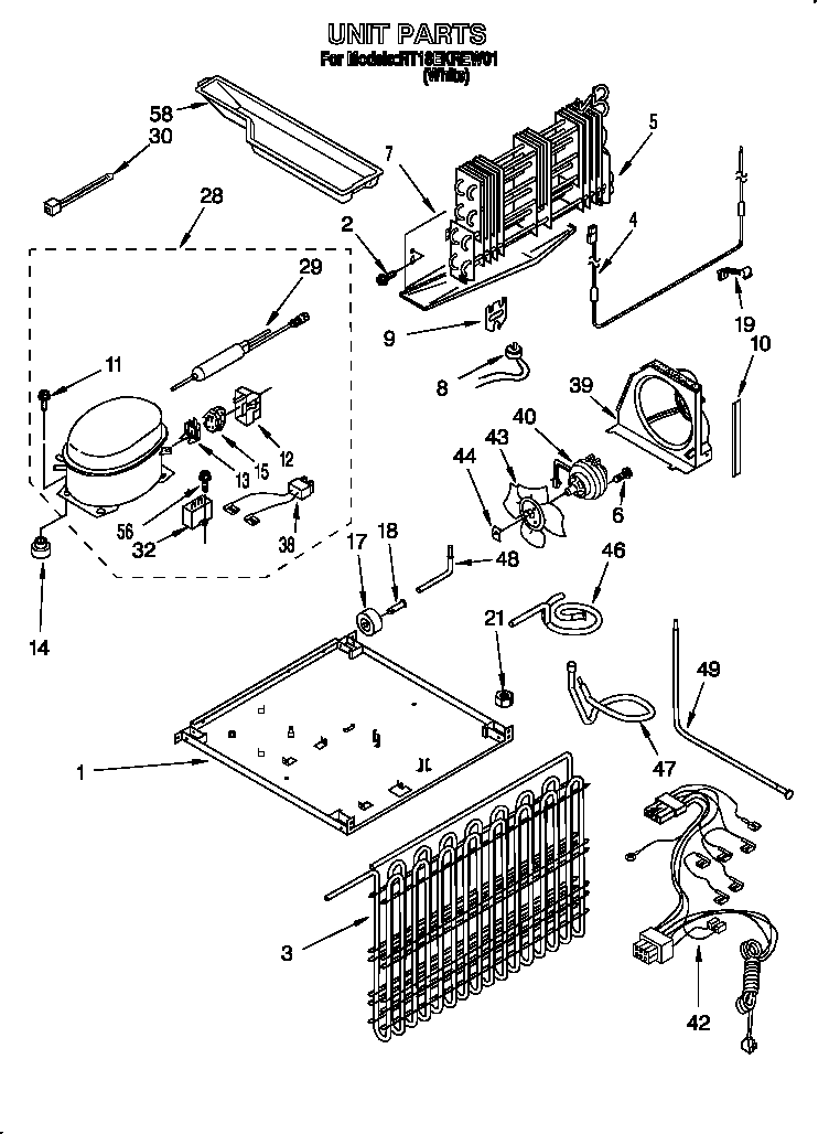 Roper RT18EKREW01 unit diagram