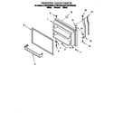 KitchenAid KTRS21MDBL02 freezer door diagram