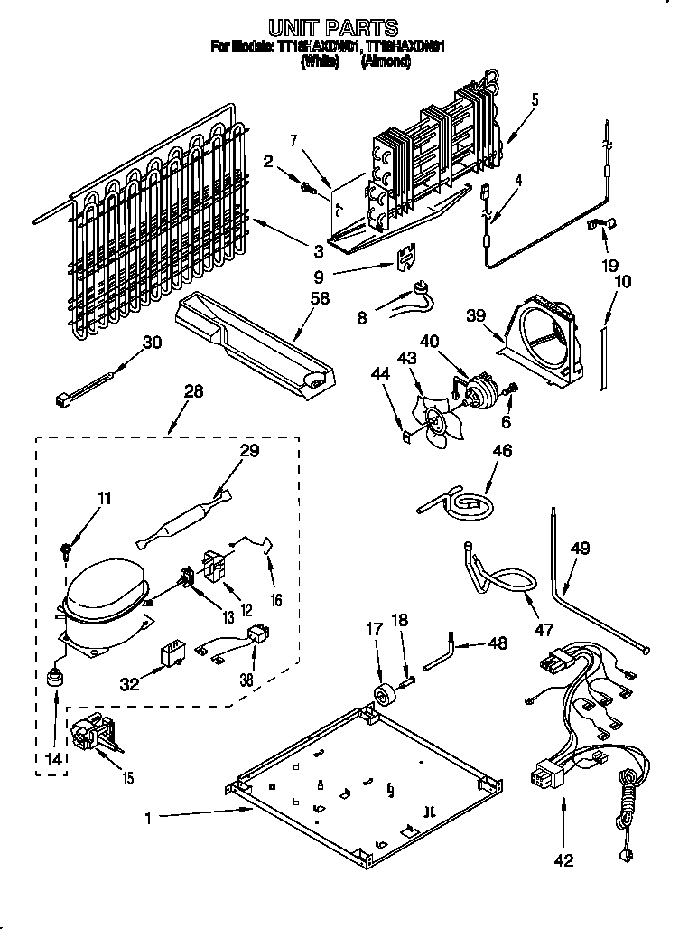 Estate TT18HAXDW01 unit diagram
