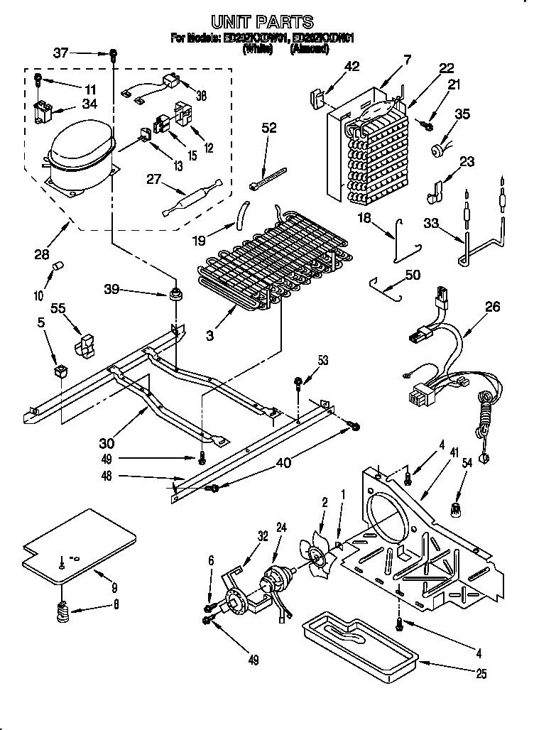 Whirlpool ED20ZKXDN01 unit diagram