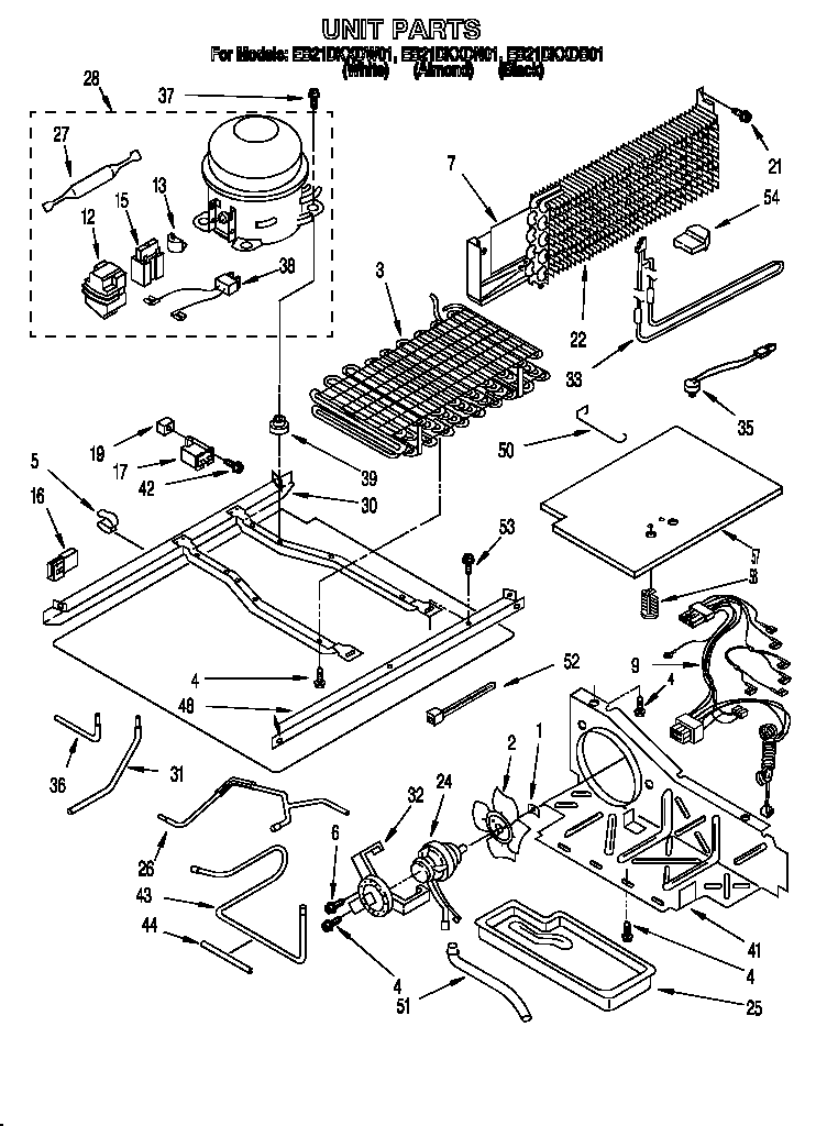 Whirlpool EB21DKXDW01 unit diagram