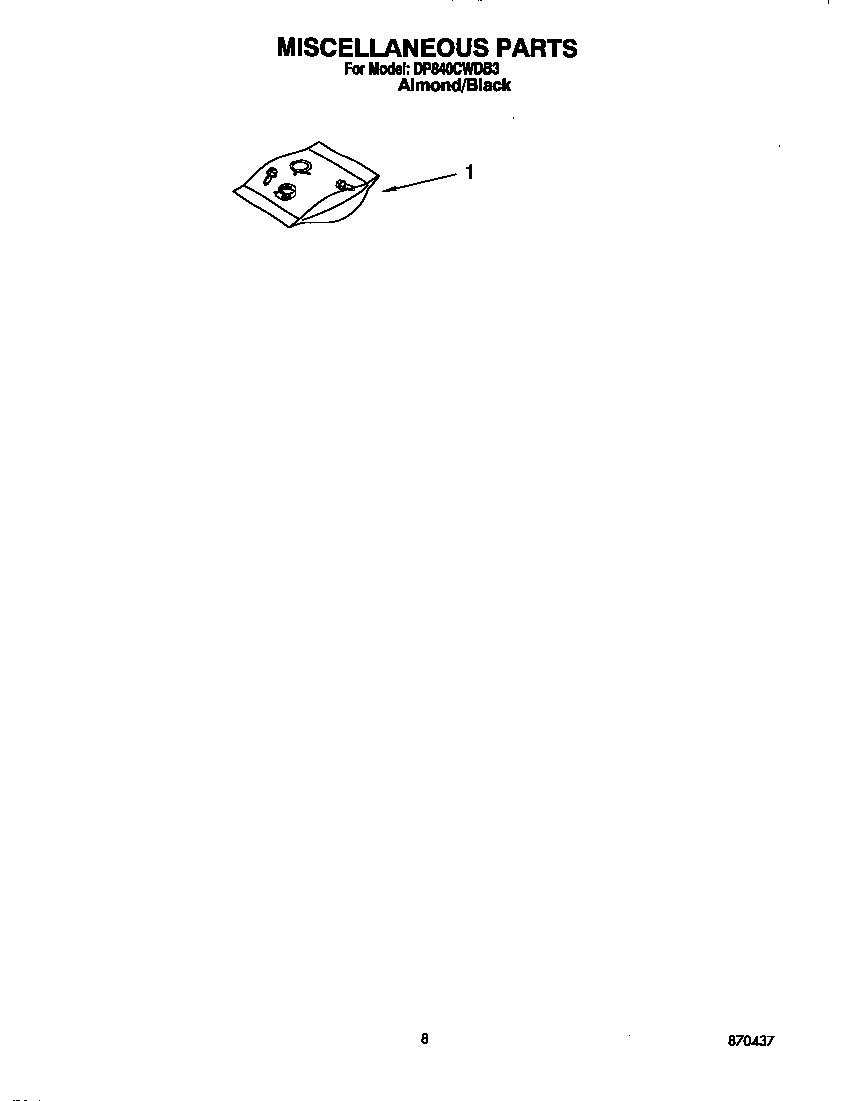 Whirlpool DP840CWDB3 miscellaneous diagram