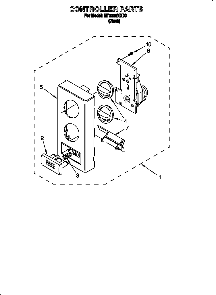 Whirlpool MT0060XBB0 controller diagram