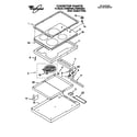 Whirlpool RC8600XBB3 cooktop diagram