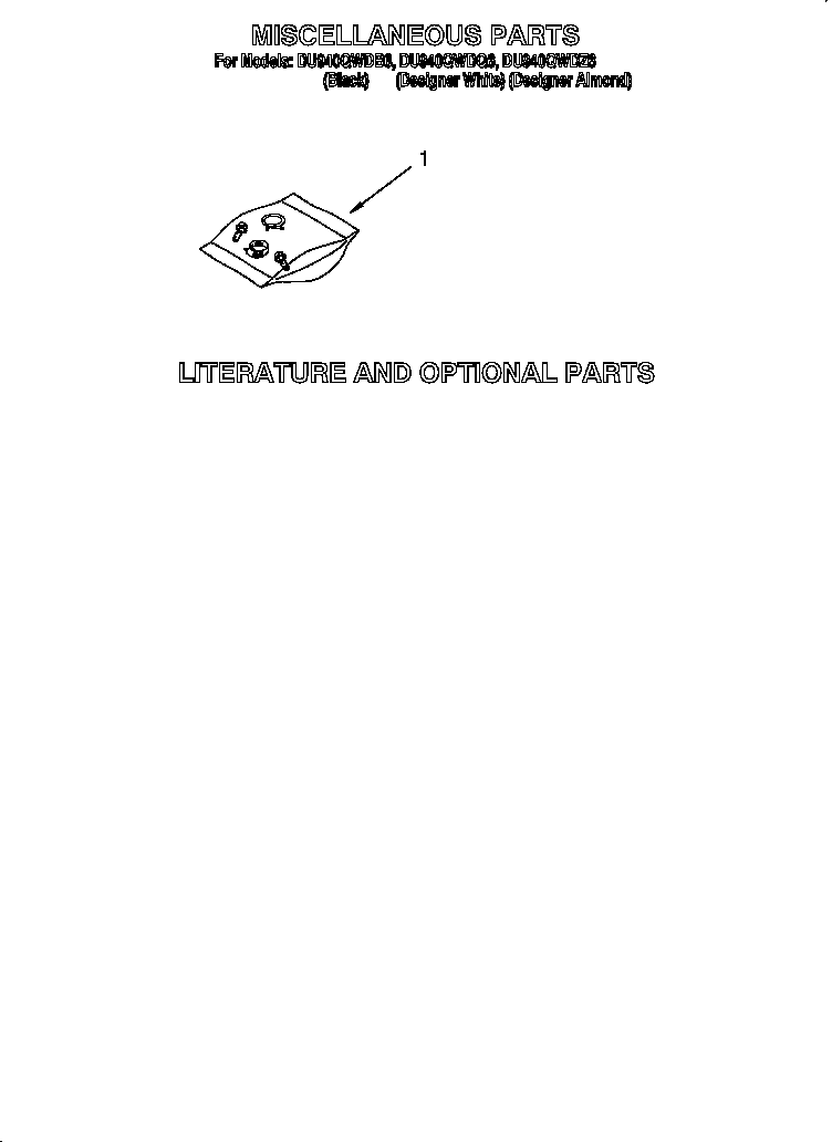 Whirlpool DU940QWDQ6 miscellaneous diagram