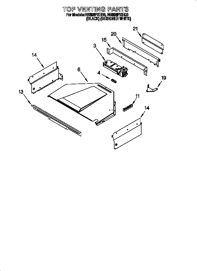 Whirlpool RS696PXEQ0 top venting diagram