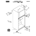 Roper RT14WKXFW02 cabinet diagram
