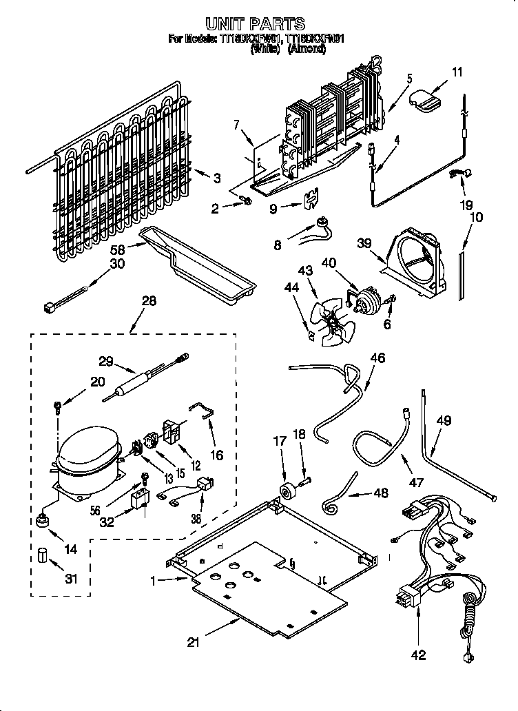 Estate TT18DKXFN01 unit diagram